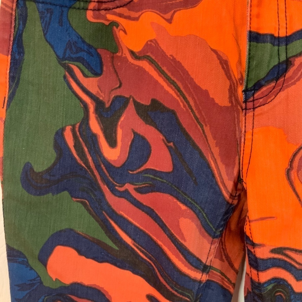 Kate Spade Saturday Hot Lava Skinny Watercolor Denim Size 29 - Picture 5 of 10